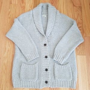 L' Agence Cotton/cashmere "boyfriend cardigan"